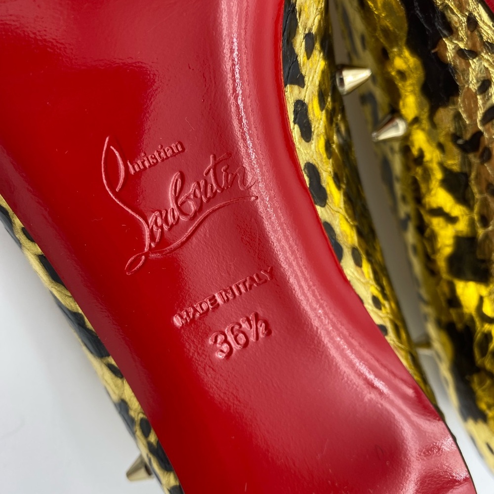 NEW/Unworn Christian Louboutin spiked snake flats - Picture 7 of 7